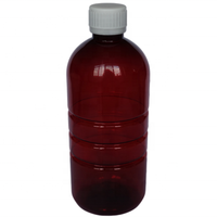 Flacon en PET de 500 ml pour sirop médicinal oral de haute qualité