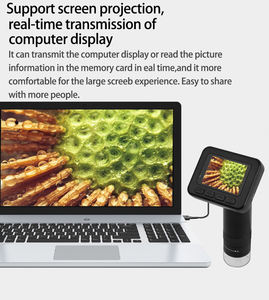 Mikroskop Pembelajaran STEM Genggam Layar 2 Inci Zoom Optik 1000X untuk Pengamatan Serangga di Luar Ruangan - Product Image 5