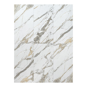 Piastrella in gres porcellanato rettificato lucido Calacatta Allure 60x120 cm per pareti e pavimenti - Product Image 1