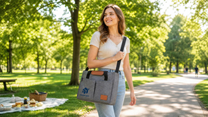 Sac à lunch isotherme au design tendance pour femmes et hommes, avec conservation thermique, léger et isolé - Product Image 6