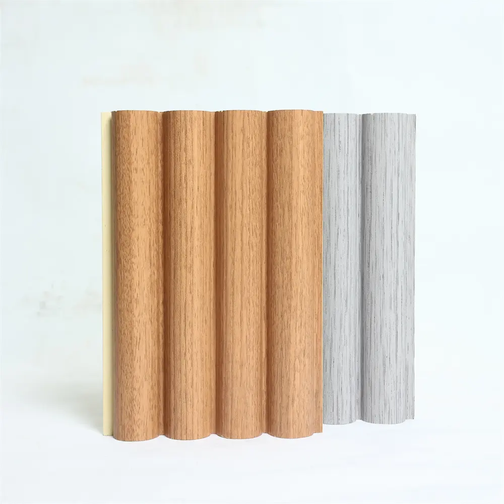 Water Resistant Wood Plastic Composite Wall Panel Wpc Cladding Boards Interior Exterior Fluted Wall Panels For Construction