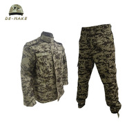Uniforme de terrain tactique camouflage style ACU pour homme, combinaison de chasse en ripstop, 65/35 polyester coton 220 g/m², antistatique