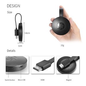 <span class=keywords><strong>Miracast</strong></span> Anycast Mirascreen ทีวีสติ๊ก DLNA AirPlay HD Mi ตัวรับสัญญาณดองเกิลที่รองรับ1080P สำหรับ Android <span class=keywords><strong>IOS</strong></span> - Product Image 6