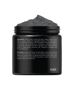 Máscara de Lama do Mar Morto Bliw Private Label Herbal para Limpeza Profunda, Hidratação, Anti-Acne, Minimização de Poros e Remoção de Cravos para Rosto e Corpo - Product Image 2