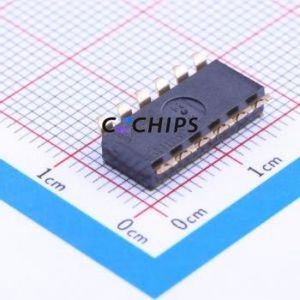 DSIC06TSGET DIP Switch SMD-12P,6x15.2mm Switch Flat Toggle, Groove Type Single Pole Single Throw 6 2.54mm - Product Image 2