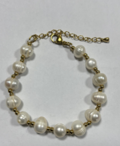 <span class=keywords><strong>Bracelet</strong></span> élastique en perles d'eau douce irrégulières pour femmes, tendance, extensible, avec pierres druzy naturelles - Product Image 4
