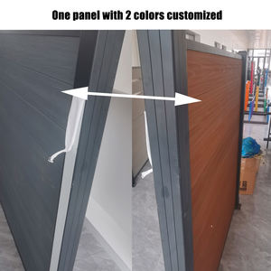 ألواح سياج فنية مقطوعة بالليزر من WPC مع عمود من الألومنيوم لسياج الخصوصية الخارجي للمباني والحدائق المنزلية - Product Image 5