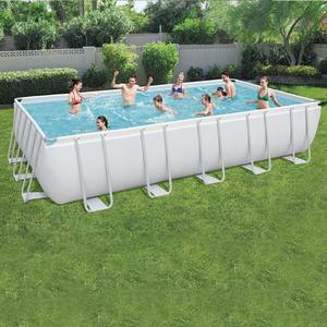 QIQU Overstock Venta 50% de descuento Tamaño semiolímpico 0,6mm PVC al aire libre 32x16ft Rectangular sobre el suelo Juego de <span class=keywords><strong>piscina</strong></span> - Product Image 1