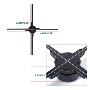 <span class=keywords><strong>Projecteur</strong></span> publicitaire <span class=keywords><strong>holographique</strong></span> 3D 65cm 4 pales LED ventilateur <span class=keywords><strong>holographique</strong></span> grand <span class=keywords><strong>meilleur</strong></span> pour les centres commerciaux d'exposition vacances - Product Image 3