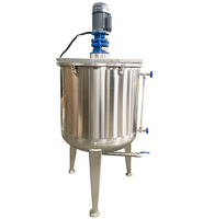 Homogénéisateur rotatif chauffant à double enveloppe en acier inoxydable SUS304 de 100 litres à vitesse réglable pour shampoing, détergent et cosmétiques