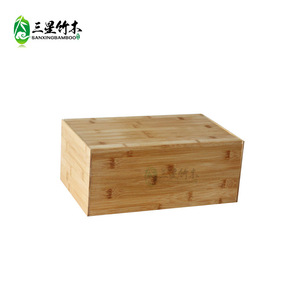 Boîte à pain en bambou Sanxingbamboo, 1 niveau, conteneur de rangement alimentaire pour cuisine, anti-poussière, pour garder le pain frais - Product Image 4