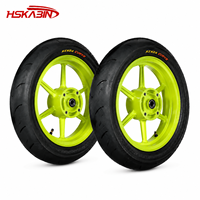 Pneus Kenda Curve, jantes Tuttio 14 pouces, moyeux de course Valinsu EM5 Pro RTR complets pour les conversions de roues Yozma Heybik Sumos