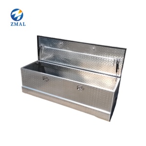 Boîte à outils de <span class=keywords><strong>remorque</strong></span> ATV en <span class=keywords><strong>aluminium</strong></span> robuste stockage de lit de camionnette avec poignées latérales et serrures mallettes à outils - Product Image 4