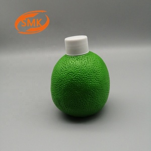 Fruit Bottle Plastic Fruit Bottle Packaging 220ml Lemon Shaped HDPE Cosmetics Bottle