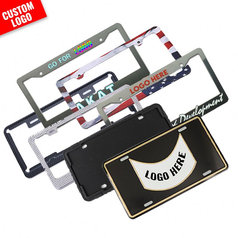 Горный хрусталь Металлический углеродное волокно ABS пластик мотоцикл Автомобильный номерной знак держатель индивидуальный номерной знак рамка для автомобиля