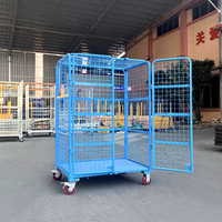 Chariot de stockage logistique pliable et verrouillable, chariot de manutention pour équipement médical et biens de valeur