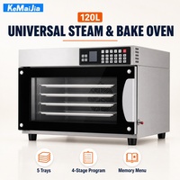 Four combiné commercial 120L CKF-120 à alimentation continue en vapeur, cuisson vapeur, 5 plateaux, programmable, 4 étapes de levage, 4KW