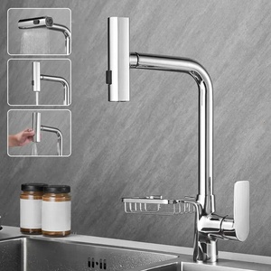 Modern Brass Pull Out Kitchen Mixer Tap Single Handle Flexible Kitchen With Pull <b>Down</b> Sprayer AT9308-DX Kitchen - Product Image 2