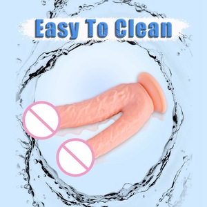 Dildo Realista de Doble Punta con Ventosa para Mujeres, Estimulador de Punto G Vaginal y Anal, Juguete Sexual de Doble Penetración - Product Image 4