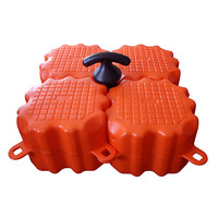 Plate-forme flottante de ponton flottant solide et durable, matériau de protection de l'environnement en plastique d'usine, source de vente chaude