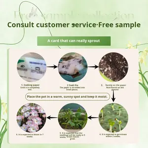 Semences écologiques personnalisées pour papier à planter pour les entreprises et les cartes de remerciement Cartes postales et livrets d'emballage à couverture rigide - Product Image 4