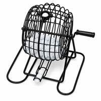 Jeu de Bingo Classique avec Cage Métallique, 75 Boules, Cartes et Marqueurs pour Fêtes de Famille, Logo Personnalisé OEM