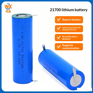 Baterai Lithium Isi Ulang Weinxin 21700 37V Kapasitas Penuh dengan Terminal Berlapis Nikel Bersertifikasi KC untuk Elektronik Konsumen - Product Image 1
