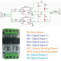 2Cgh igh-peed 10 Mit/s 5000Vrms ogogic ate hothotoacoplador Module 3,3 V 5V gital evogic Evel onverter ICO 32 32 32 MU