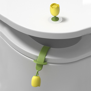 2 poignées de levage pour couvercle de toilettes, détachables, en forme d'animal, accessoires pour toilettes - Product Image 3