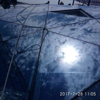 Structure en acier préfabriquée, ossature légère, design de toit en verre pour dôme de lucarne, bâtiments de centres commerciaux, soudage, pliage, découpe