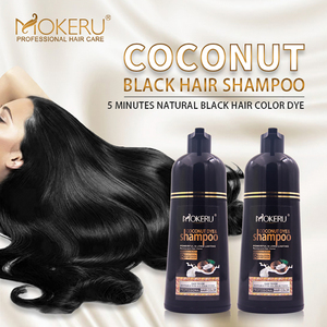 Mokeru-champú de <span class=keywords><strong>Color</strong></span> negro Natural para hombres y mujeres, <span class=keywords><strong>tinte</strong></span> de cabello de coco, permanente y rápido - Product Image 5