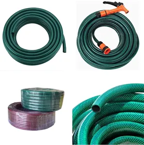 PVC vườn nước hose Ống với kết nối Reel nhựa xả hose Ống dẫn linh hoạt Ống Tùy chỉnh màu sắc kích thước