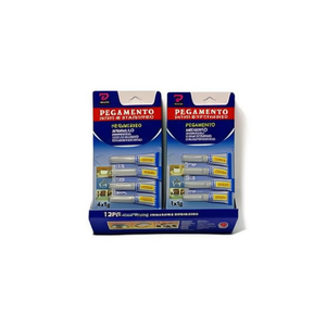 Colla Istantanea Adesiva 4x1g Confezione da 12 Pezzi Trasparente ad Asciugatura Rapida per Uso Generale - Product Image 3