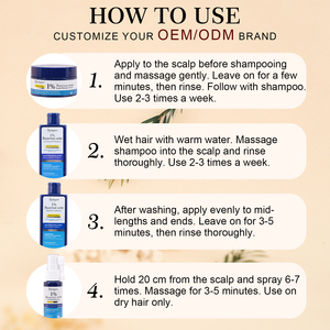 Champú Profesional de Ácido Salicílico de Marca Privada, Champú Antifúngico para el Cuero Cabelludo con Aceite de Árbol de Té para la <span class=keywords><strong>Dermatitis</strong></span> Seborreica y Reparación del Cabello - Product Image 5