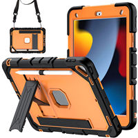 Étui robuste antichoc avec support, porte-crayon et dragonne pour tablette iPad 7e, 8e et 9e génération 10,2 pouces – Vente en gros