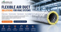 FIRSTFLEX Conduit flexible en aluminium de 4 pouces 10 m pour systèmes HVAC - Isolation thermique Économie d'énergie Installation facile