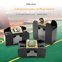 Cartes à jouer en plastique Miracle Gaming Shuffler automatique Black Jack Sub-Device avec battery Shuffler
