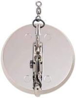 Disque de pêche chromé réglable pour la pêche en eau profonde, compatible avec les systèmes Paravan, Downrigger et Planer