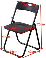 Chaise pliante moderne avec siège en plastique et structure métallique pour événements, conférences et formations