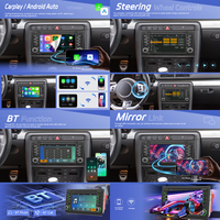 Radio Mobil Podofo 7'' MP5, Pemutar Multimedia Mobil, Wireless Carplay & Android Auto untuk Audi A4/S4/B6/B7 SEAT Exeo, Pabrikan OEM