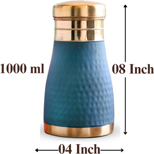 Eco Friendly <b>Copper</b> Water <b>Bottle</b> Reusable <b>Drinking</b> <b>Bottle</b> for Daily Hydration Home Office Travel Fitness Available For Sale - Product Image 2