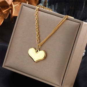 Collana in acciaio inossidabile senza appannamento a forma di lunga catena popolare amore <span class=keywords><strong>e</strong></span> lettere - Product Image 5