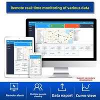 Système de surveillance de l'environnement de salle informatique avec passerelle RTU 4G industrielle, détecteur de fumée, température et humidité, alarme SMS RS485