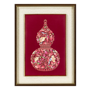 Décoration Murale Artistique en <span class=keywords><strong>Cuivre</strong></span> Gravé en Forme de Gourde – Art Métallique Personnalisé pour Hôtels et Gîtes - Product Image 5