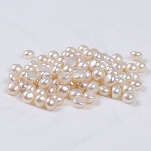 Bán Buôn 6-7Mm Tự Nhiên Chính Hãng Bất Nước Ngọt Trắng Nút Hình Dạng Lỏng Ngọc Trai Hạt - Product Image 4