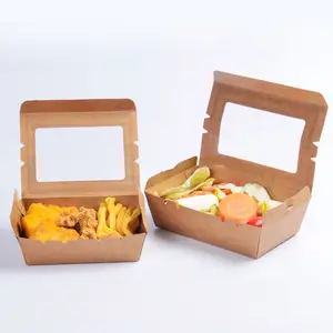 Boîte alimentaire à emporter, emballage alimentaire en papier kraft