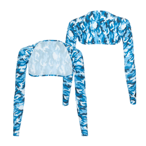 حماية من أشعة الشمس UPF 50 + 42 للنساء طباعة مخصصة كامو تبريد خارجي للكتف فوق البنفسجية - Product Image 2