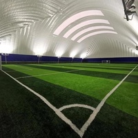 Structure de dôme gonflable autoportante pour terrains de football/soccer intérieurs, en matériau PVDF, durée de vie de 20 à 30 ans