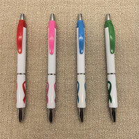Stylo à bille avec nœud en ruban rose pour femmes, pour la sensibilisation au cancer du sein et au SIDA, gadget promotionnel, stylo à clip avec ruban, cadeau