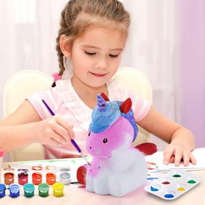 طلاء بومة يونيكورن القط Diy الحرف اليدوية السائل الفينيل ضوء الليل فنون يدوية 1 مجموعات للأطفال الذين تتراوح أعمارهم بين 8-12 - Product Image 1